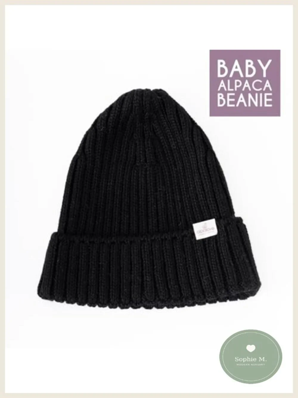 100% Baby Alpaca Wool Knit Beanie Winter Hat